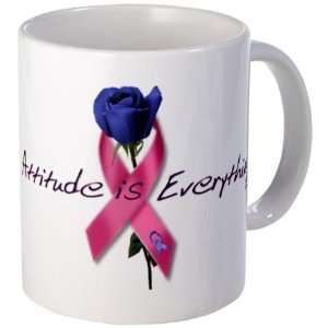 Pink Ribbon   Attitude Breast cancer Mug by CafePress:  