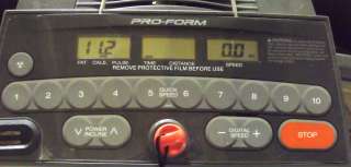 Pro Form 495 Pi Cooling Breeze Treadmill Local Pick Up  