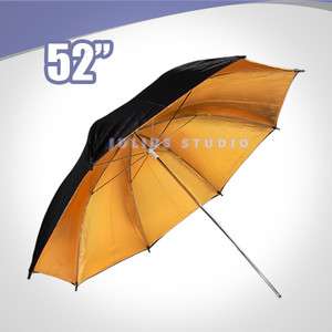 Black Gold 52 Big Size JS Studio Photo Lighting Light Umbrella 