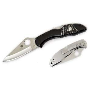  Spyderco Delica Folding Knife 2 7/8 Plain Blade, Abalone 