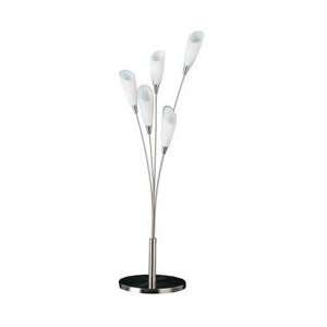   White Rush Art Deco / Retro Table Lamp from the Rush Collection Home
