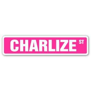  CHARLIZE Street Sign name kids childrens room door bedroom 