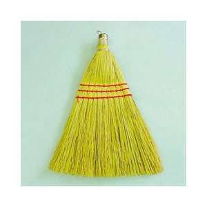 Corn Fiber Whisk Broom, 10 length, metal cap for hanging, 1 Dozen per 