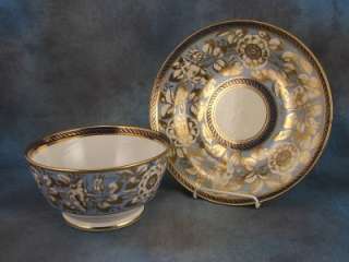 Antique Ridgway English Bowl Plate Porcelain Gilt 476  