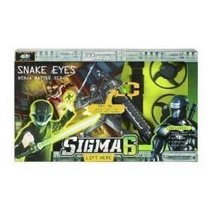 G.I. Joe Sigma 6 Snake Eyes Ninja Battle Set Everything 