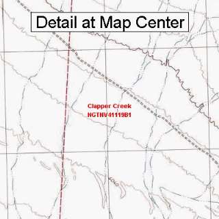  USGS Topographic Quadrangle Map   Clapper Creek, Nevada 