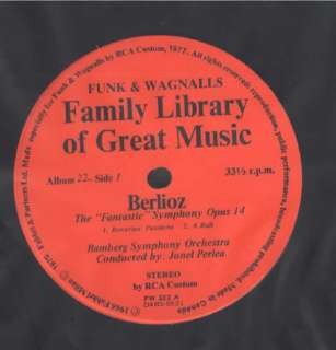 Family Library Of Great Music 22 Berlioz LP VG++  