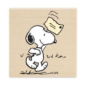 Peanuts Mounted Rubber Stamp 2.25X2.25   Happy Mail Arts 