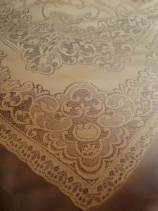 Oxford House Ecru Lace Tablecloth 52 x 70 NEW  