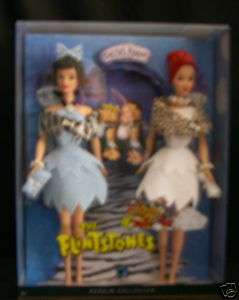 Wilma & Betty Barbie The Flintstones NIB MINT Silver  