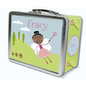 Black Hair Fairy Personalized Lunch Box 