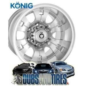    16 Inch 16x8 Konig wheels Ruggedroad Silver wheels rims Automotive
