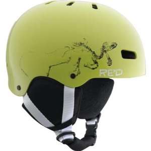  RED Trace Grom Helmet   Youth Electric Green Sports 
