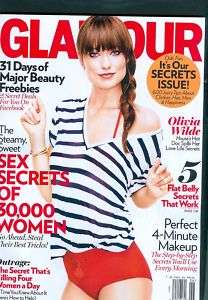 Glamour 6 2011 Olivia Wilde Makeup Secrets issue  