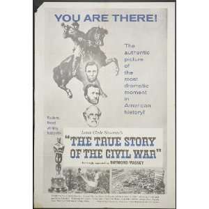  The True Story of the Civil War Movie Poster (27 x 40 