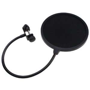   inch Flexible Clamp On Microphone Pop Filter Musical Instruments