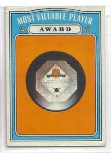 1972 TOPPS #622 MOST VALUABLE PLAYER AWARD  