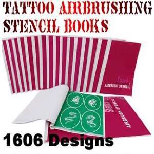  Airbrush Stencil Body Art Fake Tattoo Designs: Health 