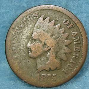 1875 Indian Head Penny Circulated #6701  