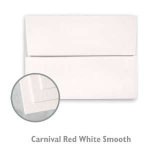    Carnival Smooth Red White envelope   250/Box