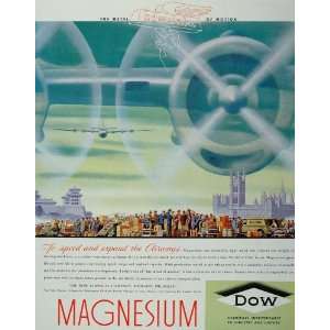   Magnesium Metal Airplane Propeller   Original Print Ad: Home & Kitchen