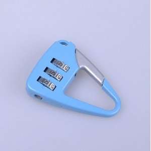  Blue 3 dial Combination Lock Luggage Travel Security 