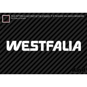  (2x) 8 Westfalia   Sticker   Decal   Die Cut: Everything 