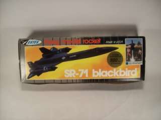   Plane: Estes SR 71 Blackbird Flying Model Rocket #7003 New!!  