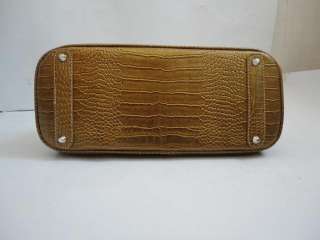Gold Womens PU leather Shoulder Handbag Tote Bag H37  