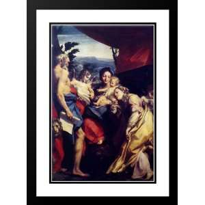  Correggio 18x24 Framed and Double Matted Madonna Of St 