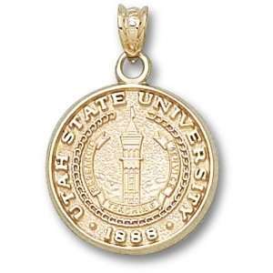 Utah State University Seal Pendant (Gold Plated): Sports 