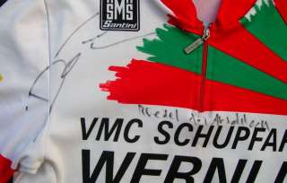 VMC SCHUPFART TEAM, VINTAGE CYCLING JERSEY, BY SANTINI, SWITZERLAND