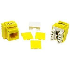  CABLES TO GO CAT5E RJ45 UTP KEYSTONE JACK YELLOW Designed 