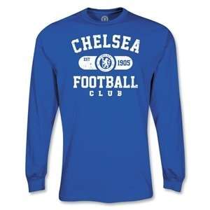  hidden Chelsea LS Distressed T Shirt (Royal) Sports 