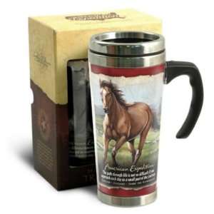   Expedition 24oz Stainless Steel Travel Mug Mustang: Kitchen & Dining