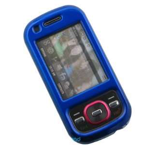 : Crystal Hard BLUE Solid Cover Case for Samsung Exclaim M550 Sprint 