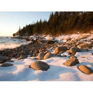  Winter Sunrise in Monument Cove, Acadia National Park 