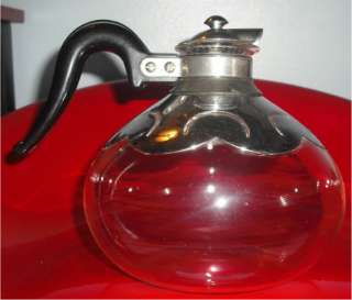 Vintage OLD Art Deco Glass Pyrex Silex E LK 8 Vacuum Coffee Pot Carafe 