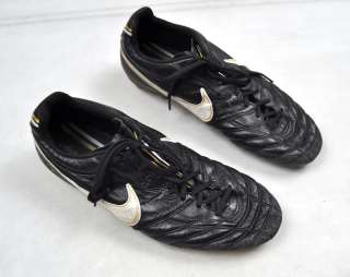 NIKE Tiempo Super Ligera Black White Soccer Cleats Shoes 11  