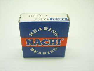 Nachi 77R12 Ball Bearing 3/4 x 1 5/8 x 7/16 R12 ZZ  