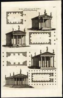   Print ANCIENT GREEK TEMPLE ARCHITECTURE GREECE Goeree 1690  