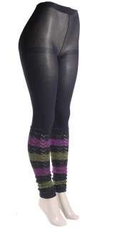   ,knit slouch leggings,black,gray,purple,green #910,one size  