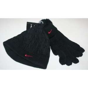  Nike Youth Girls Hat & Glove Cold Weather Set   Youth 7 