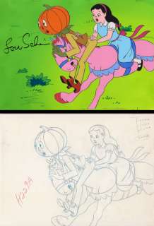 Signed Journey Back to Oz Orig Animation Cel from FILMATION 1972 LIZA 