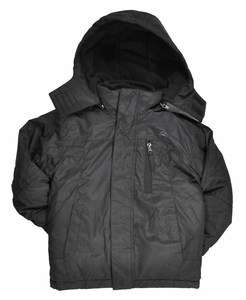 Snozu Boys Black W/Removable Fleece Jacket/Liner Outerwear Coat Size 7 