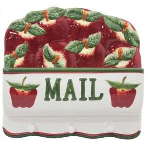   Apple Collection Wall Hanging Mailbox & Key Holder: Home & Kitchen