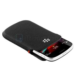 For BlackBerry Bold 9900 9930 Full Pouch Leather OEM Case Pocket+Car 