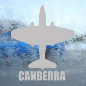  CANBERRA Gray Decal Military Soldier Truck Window Gray 