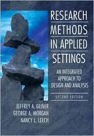 Research Methods in Applied Settings An Integrated Approach to Design 