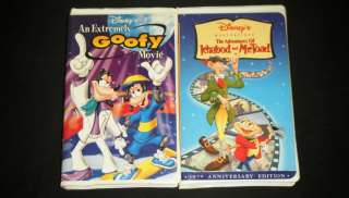   GOOFY MOVIE & ADVENTURES OF ICHABOD AND MR. TOAD 2 VHS Movie Set